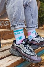 Breath Clo Sea Shell Design Socks White - Image 2