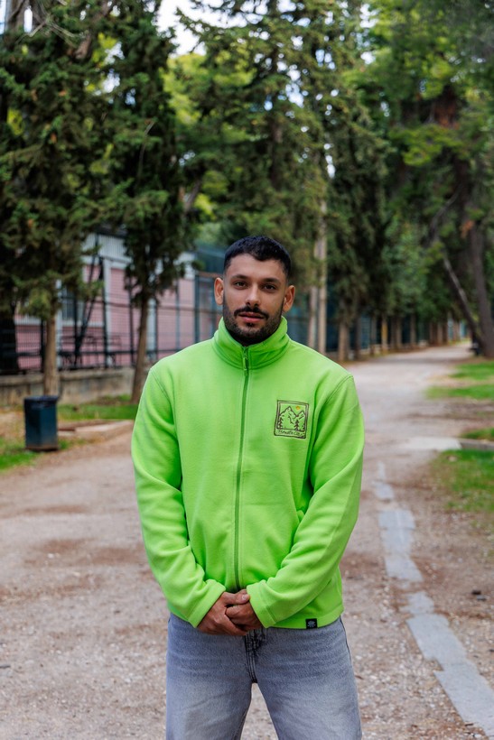 Full Zip Microfleece Jacket Lime
