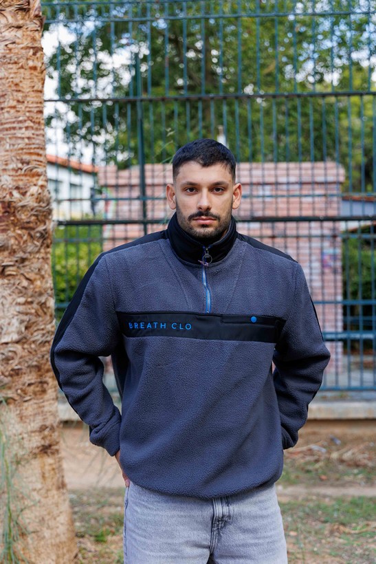 90s Vintage Fleece Grey