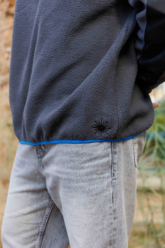 90s Vintage Fleece Grey