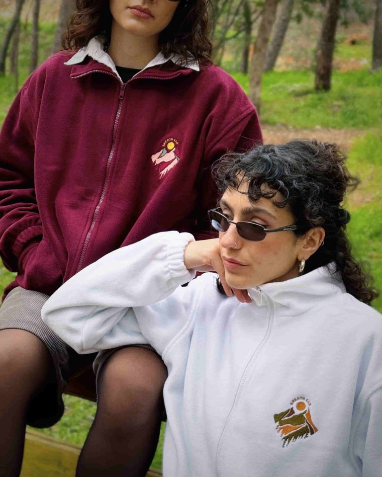 Full Zip Microfleece Jacket Burgundy/White – Limited to 85 pieces