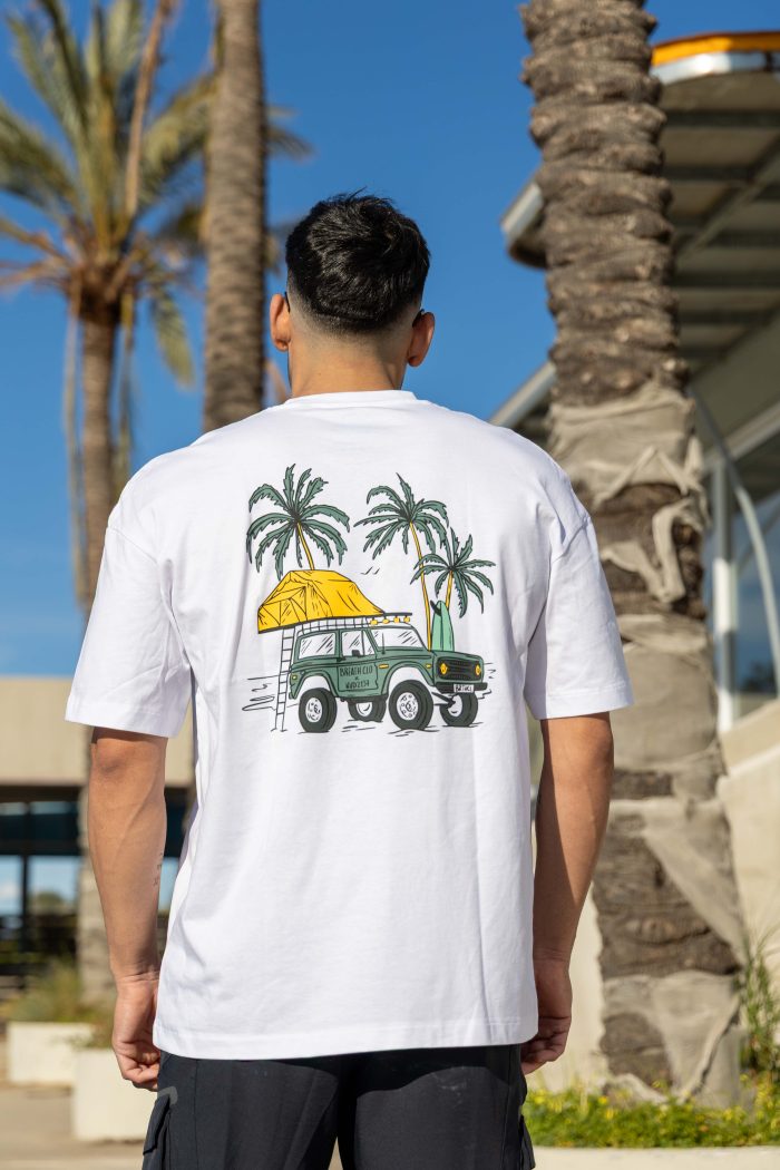 Nomad Shelter Organic Oversized Heavy Tee White - Image 2
