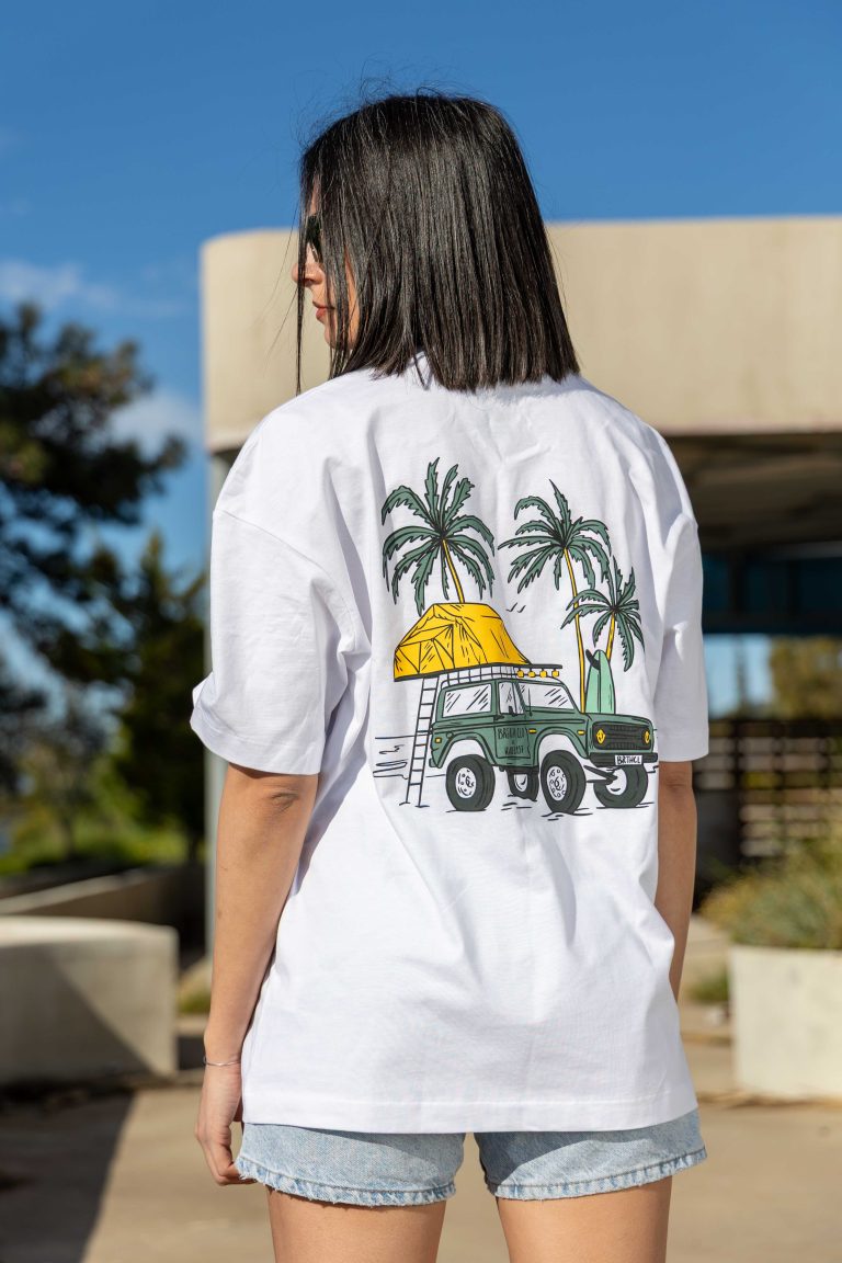 Nomad Shelter Organic Oversized Heavy Tee White