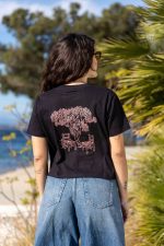 Salty Breeze Crop Oversized Fit Tee Black - Image 3