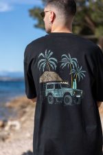 Nomad Shelter Organic Oversized Heavy Tee Black - Image 4