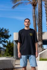 Nomad Shelter Organic Oversized Heavy Tee Black