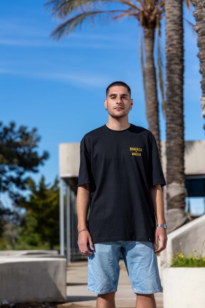 Nomad Shelter Organic Oversized Heavy Tee Black - Image 1