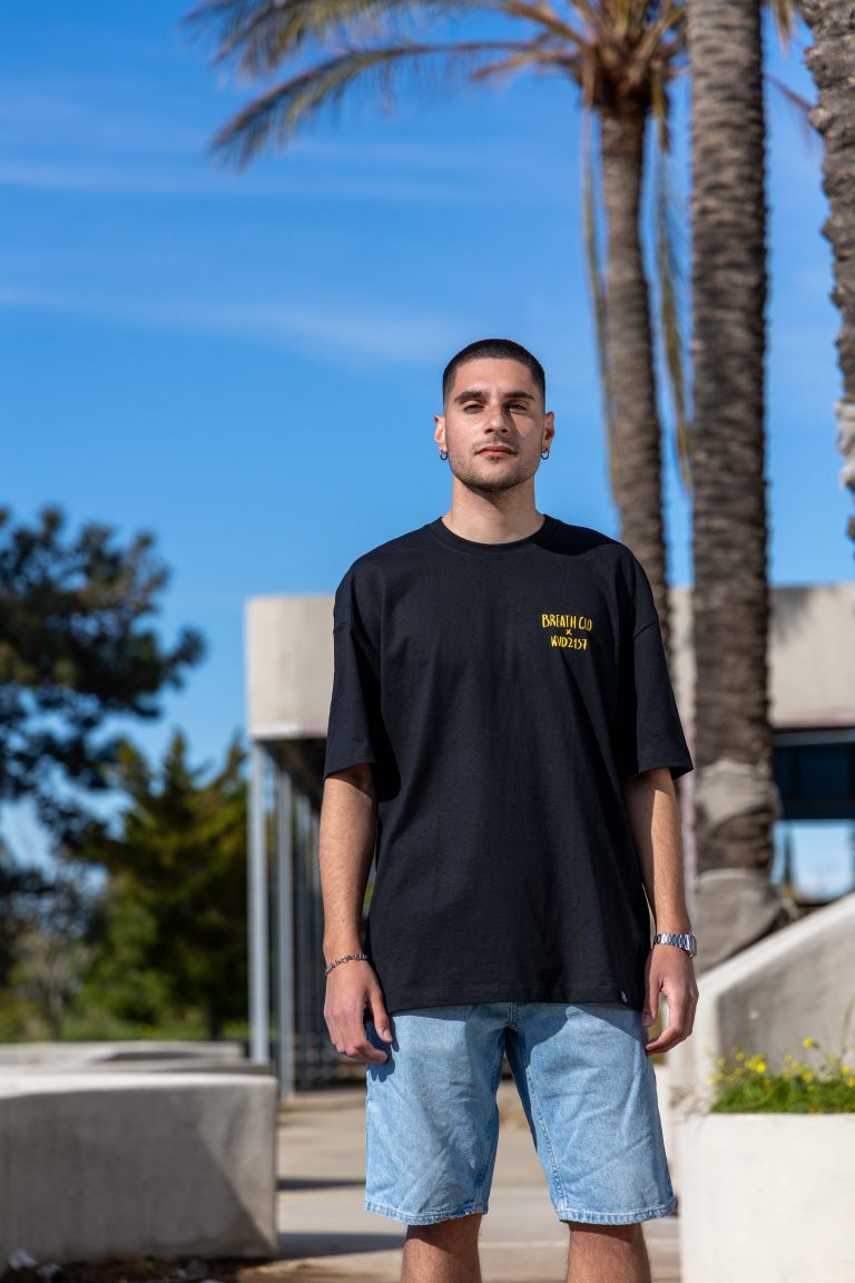 Nomad Shelter Organic Oversized Heavy Tee Black