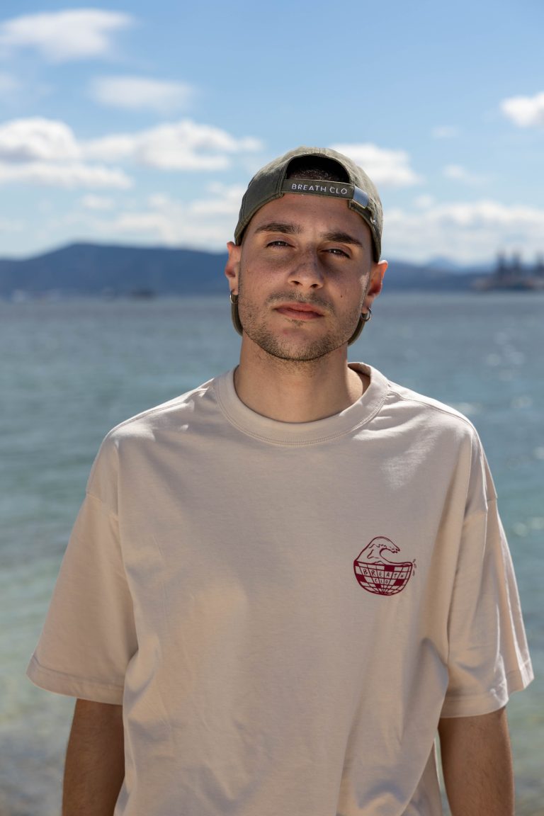 Disco Waves Oversized Tee Linen