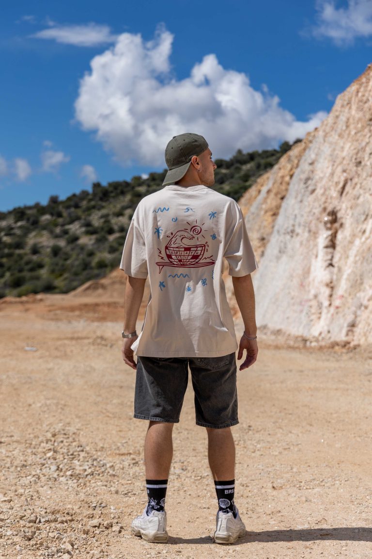 Disco Waves Oversized Tee Linen