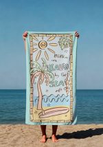 Quick Dry Healed by The Sea Design Beach Towel 80x160cm