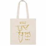 Heavy Cotton Canvas Tote Bag Gold