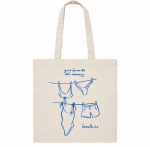 Heavy Cotton Canvas Tote Bag Blue