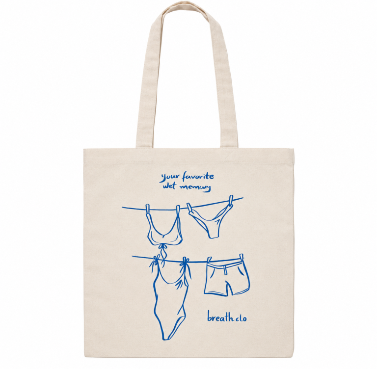 Heavy Cotton Canvas Tote Bag Blue
